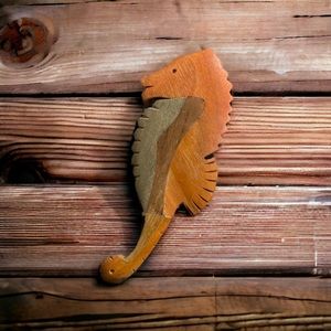 New! ☆ Balinese Handmade Seahorse Pin For Bags, Clothes, Etc.!